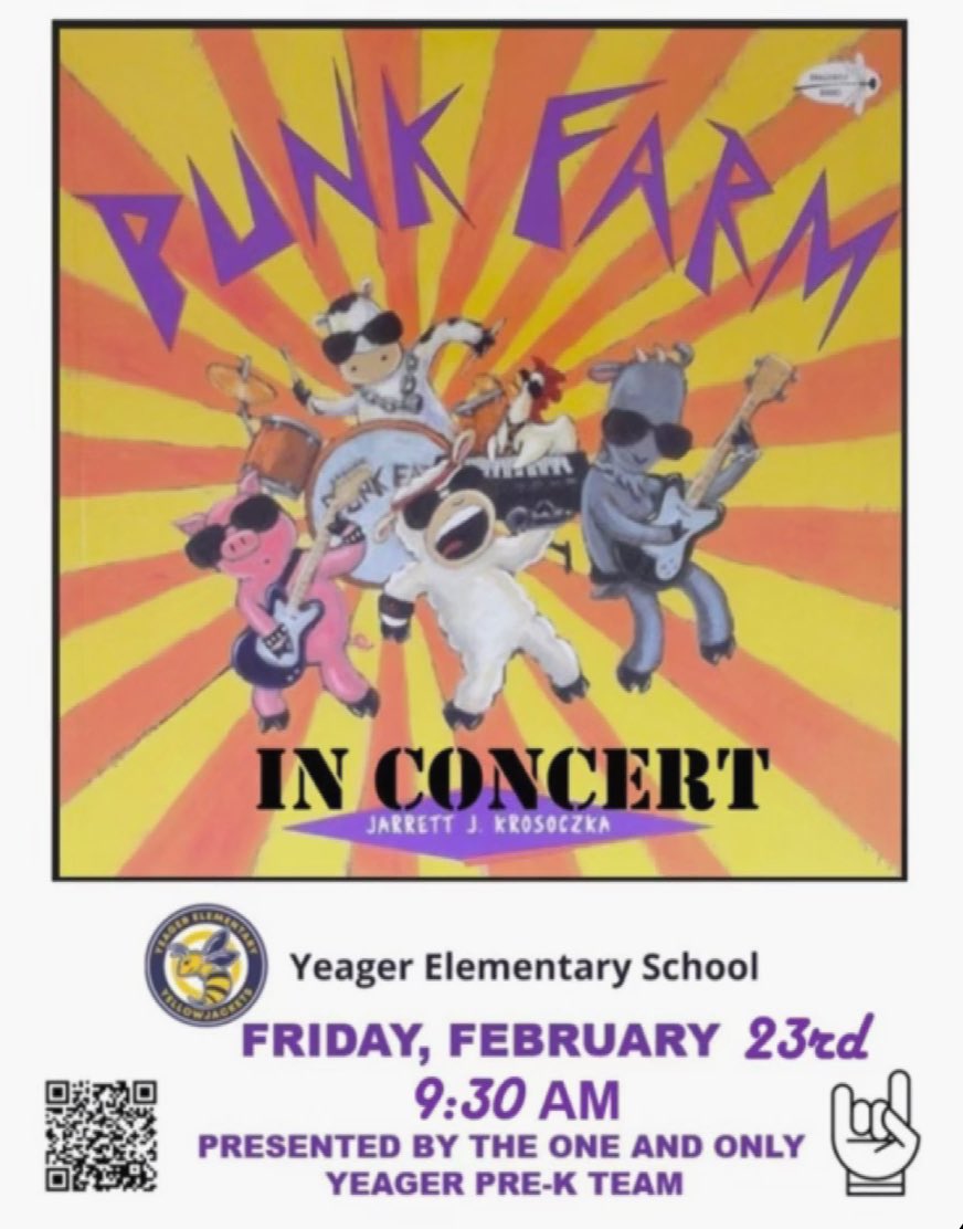 cariannestroud's tweet photo. We made it to the SOLD OUT performance of “Punk Farm in Concert”!! 🤩Thank you, @CyFairYeager Pre-K team for the VIP access!! 🤘@CFISDPK1 https://t.co/akOHelrLDd
