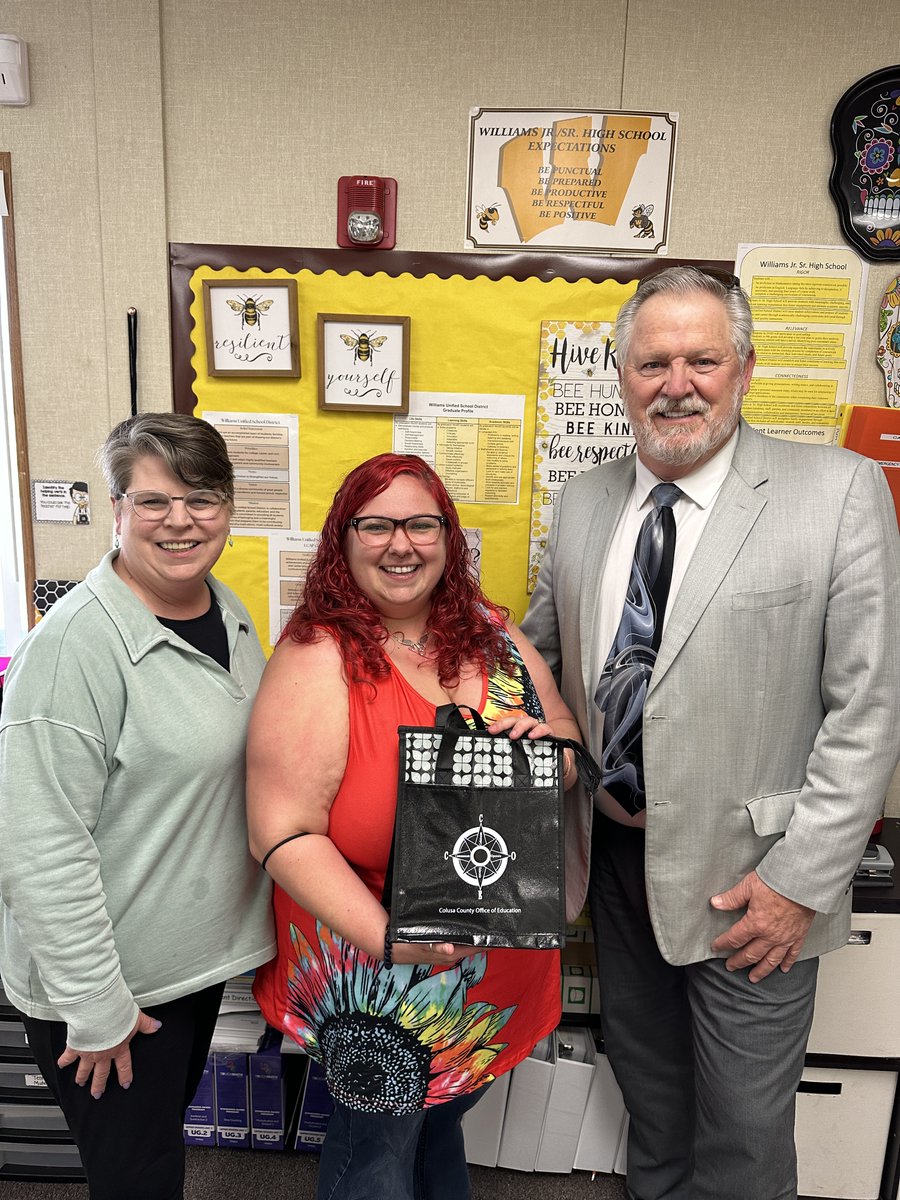 ColusaCOE's tweet photo. Yesterday, Ahsley Page was presented with her "5 Years of Service Award" by Superintendent of Schools Michael P. West.  Thank you Ashley, for your continued dedication to CCOE! https://t.co/22WN5ivEM4