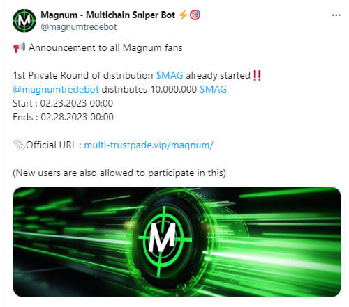We chose you. Hurry up and claim your prize $MAG 💰⬇️