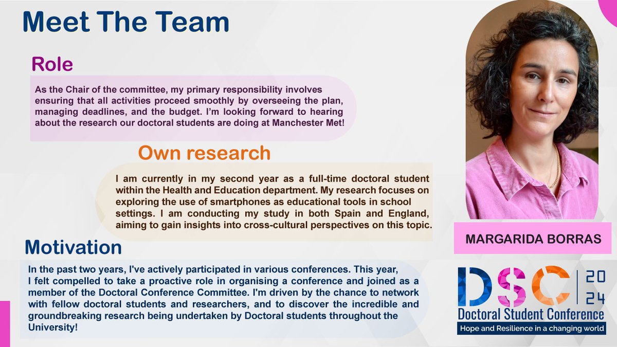 Manchester Metropolitan University DS Conference tweet media