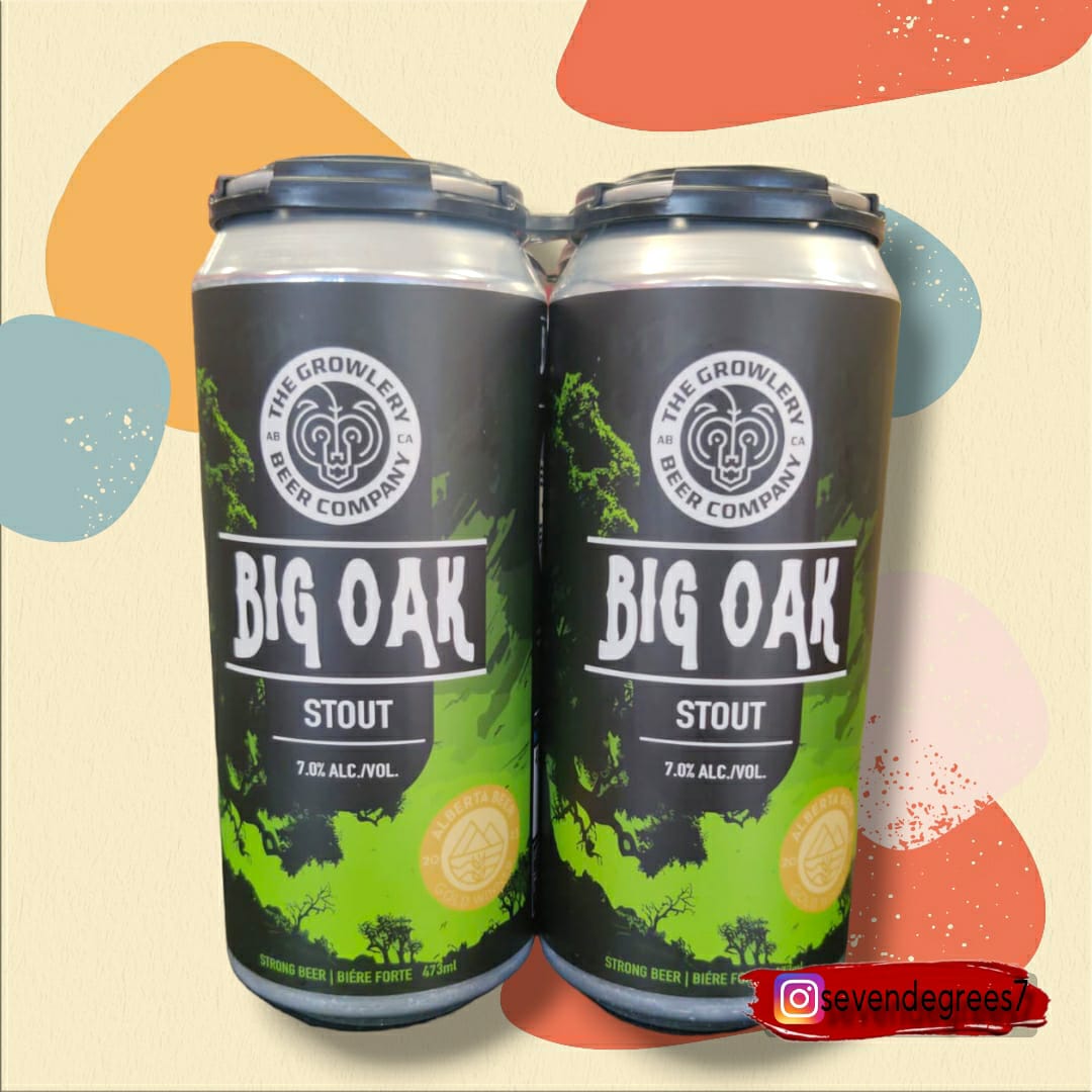New stock alert! The Big Oak Energy Stout is crafted with a blend of the finest malts, hops, and yeast, creating a smooth and full-bodied beer, Perfect for sipping on its own or paired with a hearty meal and rich desserts.