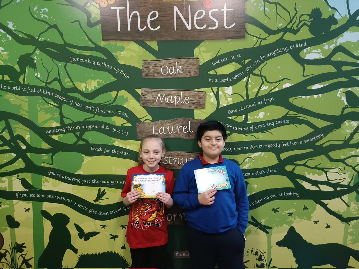 penrhiwceibr's tweet image. Introducing our ⭐Star of the Week and 🖋️Golden Pen award winners in Dosbarth Oak this week! #GoodExamples 👏👏👏