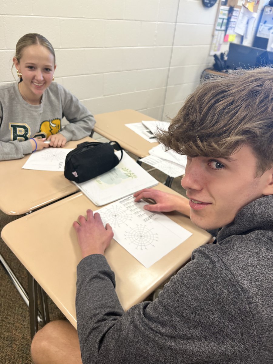 🎯  Mrs. Amor's Trig class reviewing polar coordinates in style with a fierce game of polar coordinate battleship. 🚢  Let the strategic graphing begin! 📈 #TrigChallenge #PolarCoordinates #mathgames