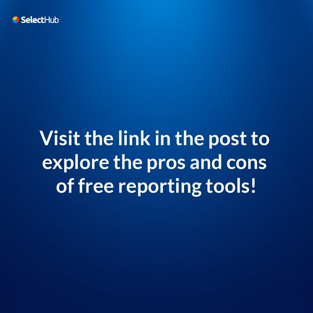 SelectHub's tweet image. Free reporting tools: friend or foe? Weigh the pros, cons and discover top industry leaders: hubs.ly/Q02lVngQ0

P.S. Sharing is caring! Retweet to help others make smart choices.

#freesoftware #reportingtool #datainsights