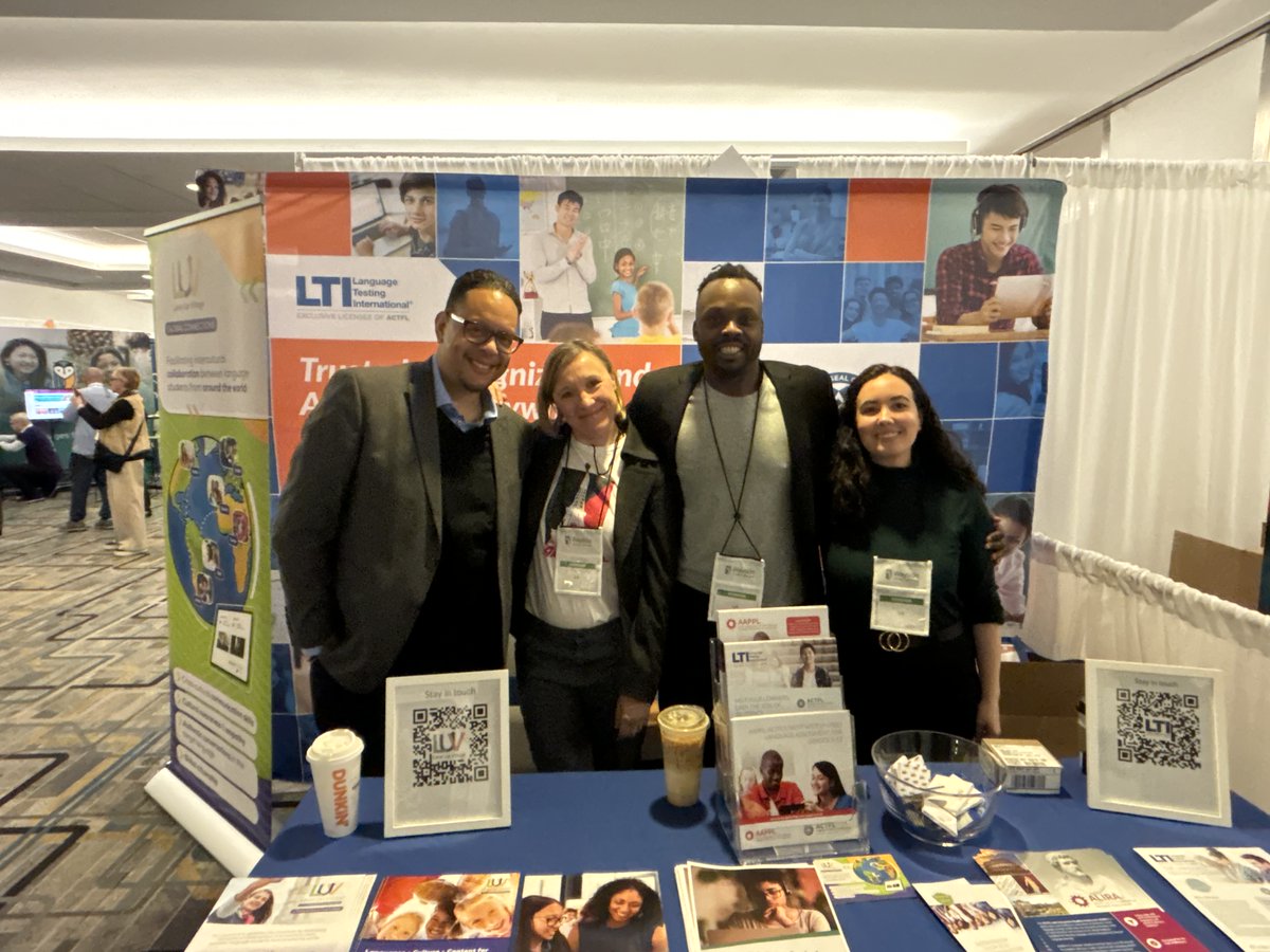 LTILanguageTest's tweet photo. Some of our team members are representing LTI at #NECTFL24 today in NYC. 🗽 If you're attending, stop by our booth to say hi and spin our prize wheel!
#languages #langchat #NECTFL #conferences #assessments https://t.co/atXXVWS2NS