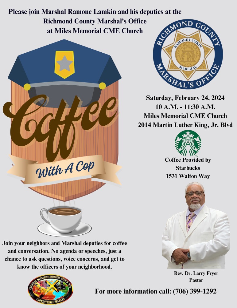 rcmarshals's tweet photo. Please join #MarshalRamoneLamkin and his deputies for coffee and fellowship @followers
#RCMOProud #RCMO #starbucks #everyoneinthecommunity #citizens #nationalcoffeewithacop #milesmemorialcmechurch https://t.co/QTET6yZ956