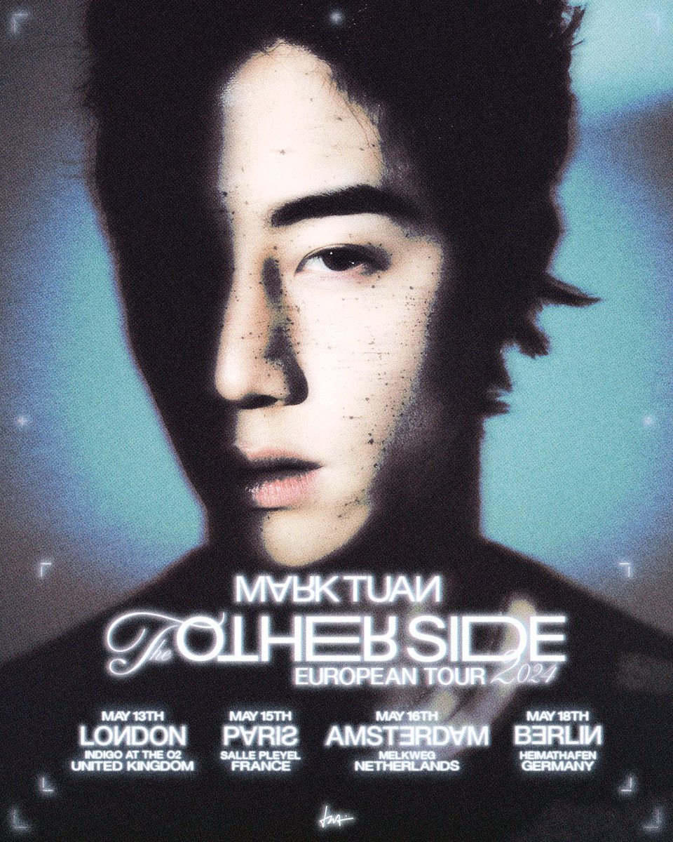 DNAmngmnt's tweet photo. the other side 
EUROPEAN &amp; LATIN AMERICA TOUR 2024

All information can be found on https://t.co/A9wqUw05ei

#MarkTuan #Mark 
#마크 #段宜恩 
#theotherside #theothersidetour
@marktuan https://t.co/IFFKYQvjMa
