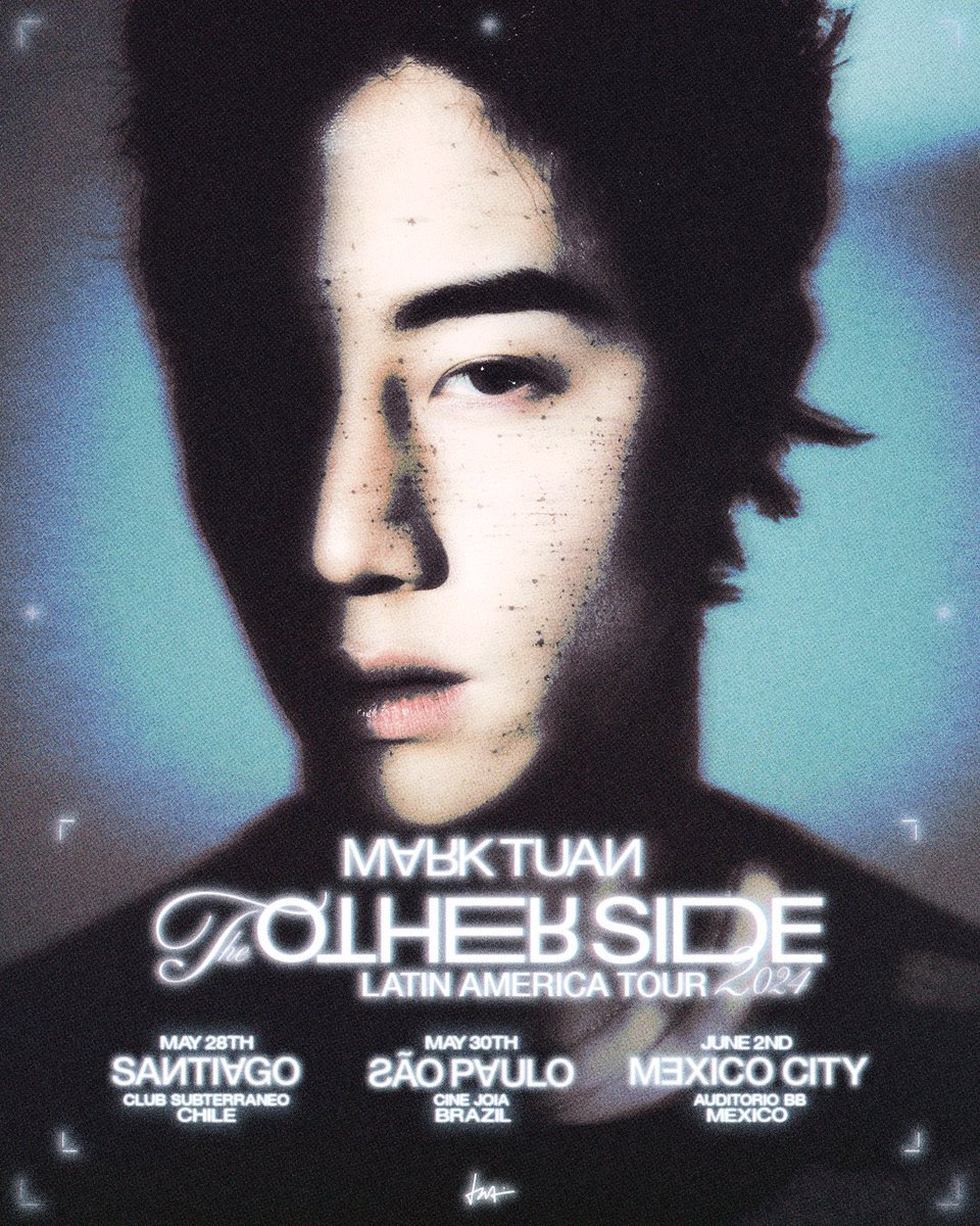 DNAmngmnt's tweet photo. the other side 
EUROPEAN &amp; LATIN AMERICA TOUR 2024

All information can be found on https://t.co/A9wqUw05ei

#MarkTuan #Mark 
#마크 #段宜恩 
#theotherside #theothersidetour
@marktuan https://t.co/IFFKYQvjMa
