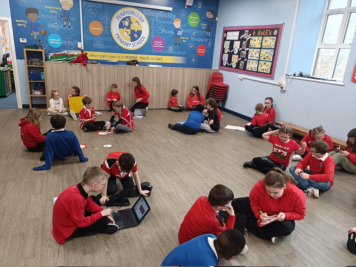 penrhiwceibr's tweet image. Pupils in Dosbarth Oak planned and delivered a lesson on time to pupils in Dosbarth Laurel 🕙 Sharing their knowledge 🧠 #ReflectionTime