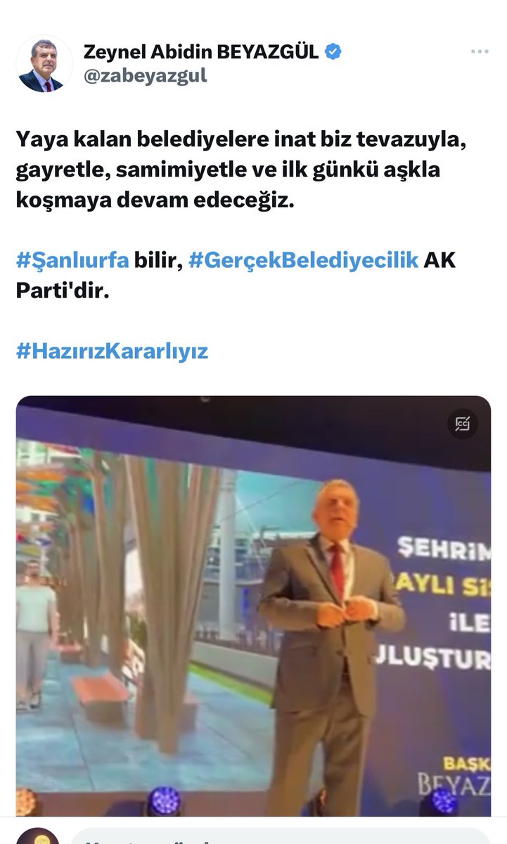 BTEKATLI63's tweet photo. GERÇEK Belediyecilik sloganıyla milletin gözünü boyayıp bozuk düzenlerini devam ettirmek isteyen mevcut belediye başkanları,
bugüne kadar SAHTE belediyecilk yaptıklarını itiraf etmişlerdir. 

Milletimiz,neyin ne olduğunu  ve kimlerle REFAH'a ereceğini çok iyi biliyor.
#sanliurfa https://t.co/1vBJlXfBCk