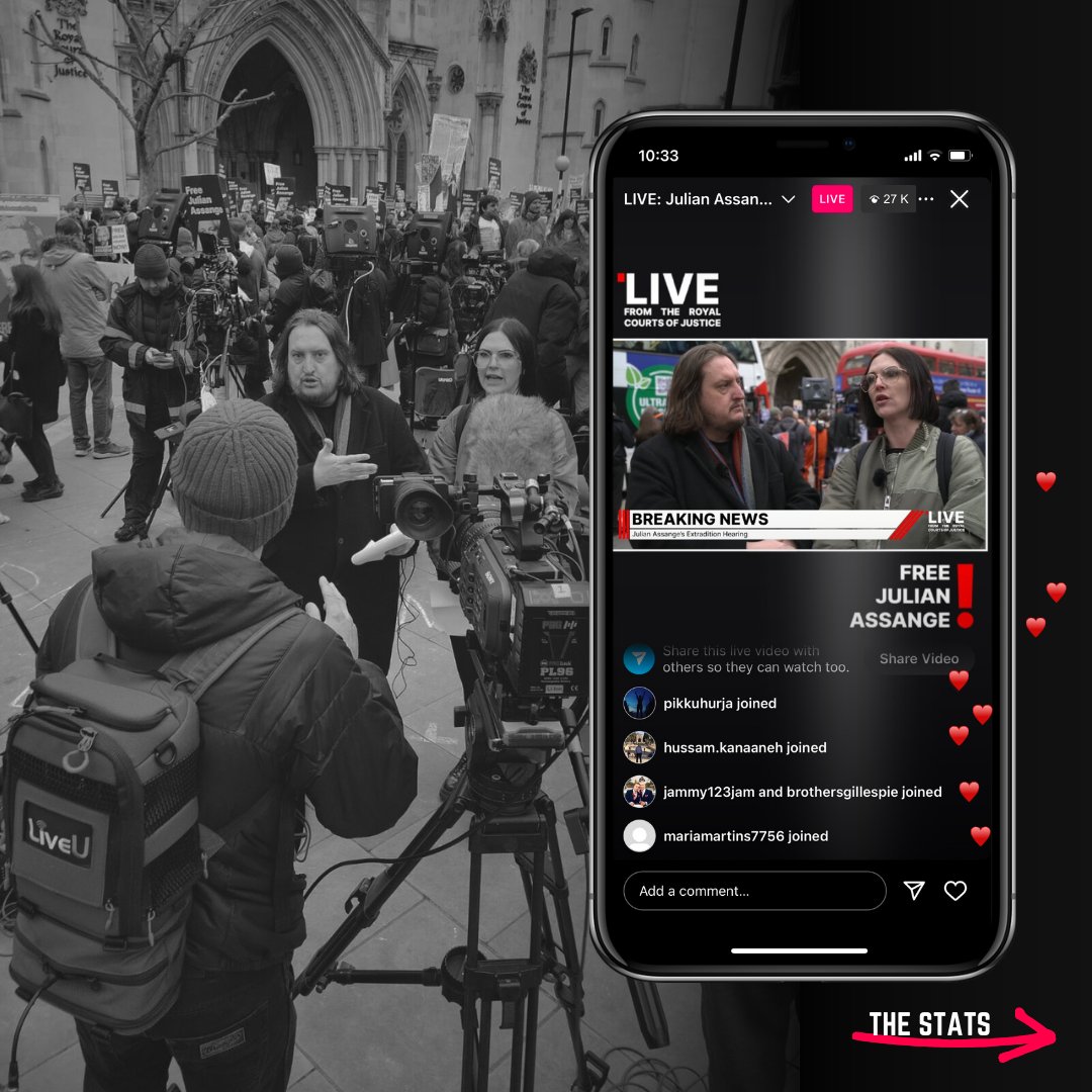 🎥 In a significant event for global media and justice, Groovy Gecko provided comprehensive live coverage of the Julian Assange extradition hearing earlier this week. #JulianAssange #LiveStreaming #Justice