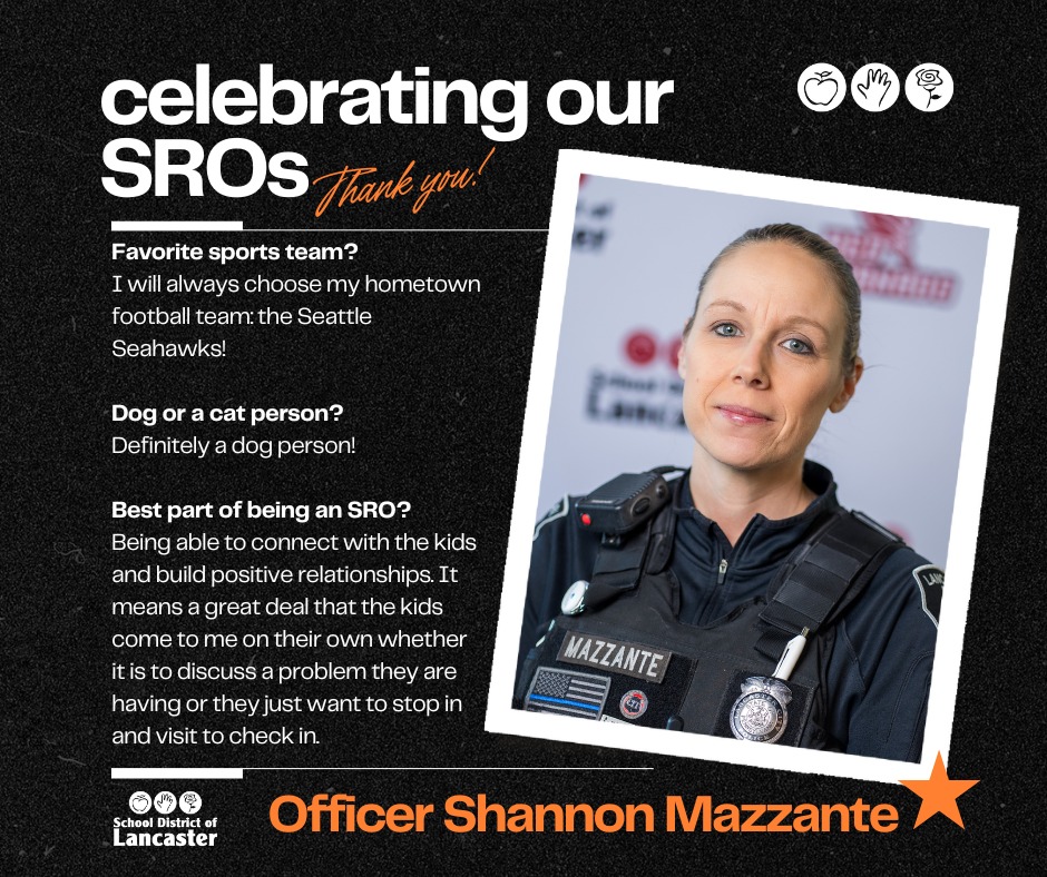 School District of Lancaster on X: “Get to know our SROs! Meet the