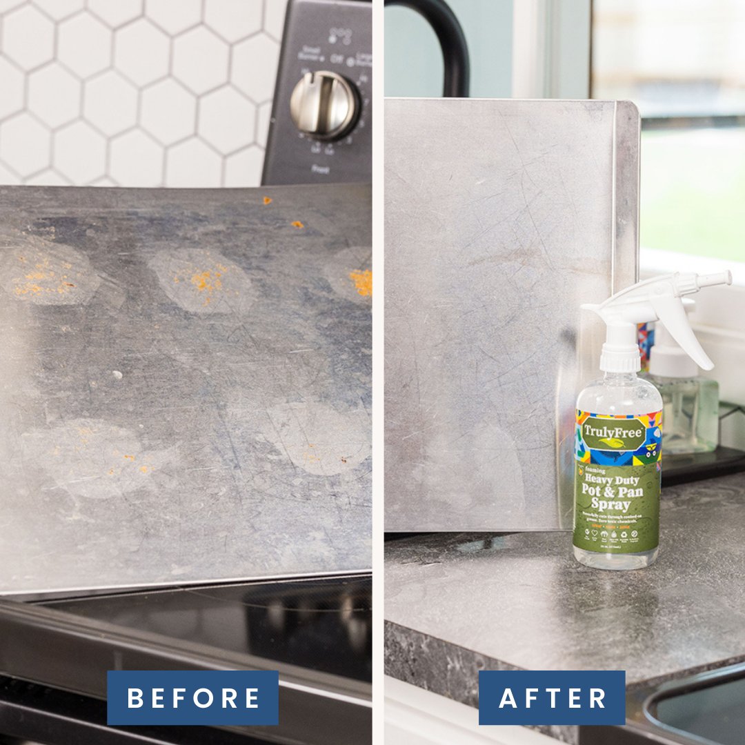TrulyFreeHome's tweet image. The Foaming Heavy Duty Pot &amp;amp; Pan Spray turns tidying up after a hearty meal or a hectic day into a breeze. 
Grab yours now and watch messes vanish in a flash. 
Shop it here: trulyfreehome.com/products/pot-a…

#TrulyFree #RefillableCleaners #PotsAndPans #NoScrubbing #NonToxic #Kitchen