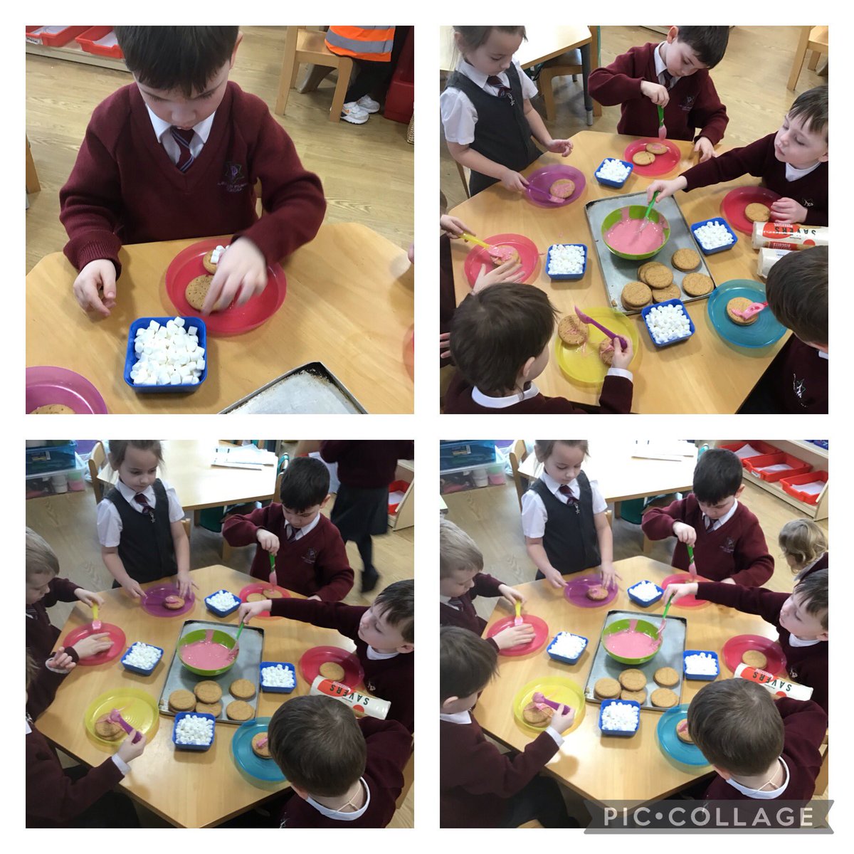 NormanPannellR's tweet photo. This week, we made teeth biscuits to link with our learning from our Dental Health Workshop. We used icing and marshmallows to make the gums and teeth! We counted how many teeth we had added to our smile. π π¦· πͺ₯
#NPPSEarlyYears #NPPSScience #NPPSDT https://t.co/RhgvOurcrO