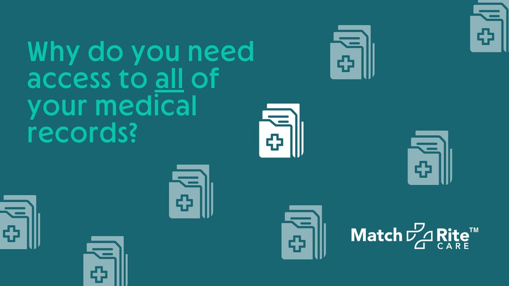 matchrite's tweet image. Continuity of care. Timely benefits access. Novel treatment considerations. These are just some of the reasons why you need access to all of your medical records. Learn how MatchRite Care™ puts patients first, always: hello.matchritecare.com #knowyourportals