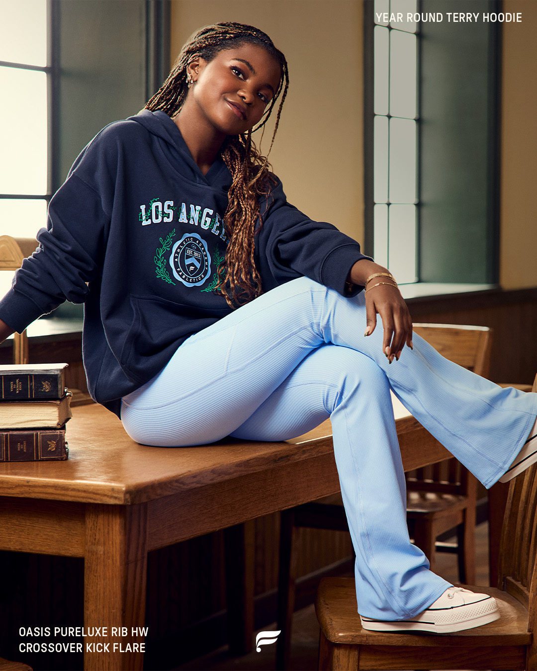 Fabletics on X: Let's not beat around the bush here… A hoodie + legging  outfit combo is the only outfit you'd want to wear on repeat for class.   / X