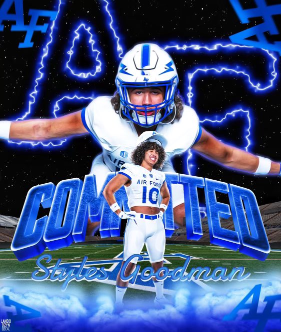 Styles Goodman 3⭐️ (@stylesgoodman) on Twitter photo committed ⚡️🛩️
808➡️719
#FlyFightWin🛩️ #BoltBrotherhood⚡️
<a href="/AF_Football/">Air Force Football</a> <a href="/Brian_Knorr/">Brian Knorr</a> <a href="/CoachLamAF/">Ken Lamendola</a> committed ⚡️🛩️
808➡️719
#FlyFightWin🛩️ #BoltBrotherhood⚡️
<a href="/AF_Football/">Air Force Football</a> <a href="/Brian_Knorr/">Brian Knorr</a> <a href="/CoachLamAF/">Ken Lamendola</a>