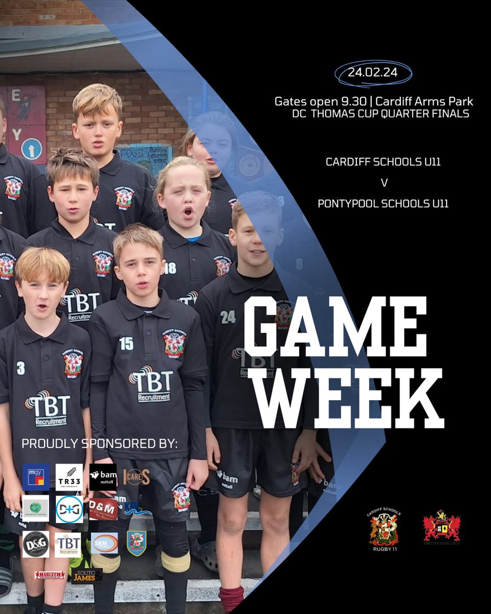 FayRix1's tweet photo. Can’t wait to watch Bomps and his team mates tomorrow at Cardiff Arms Park! What a team! 
All welcome to come and support! First game starts at 10am 💙🖤🏉 
@StDavidsCiWPrm @csru_u11 @LlanishenU11s https://t.co/iuCPYVeH1O