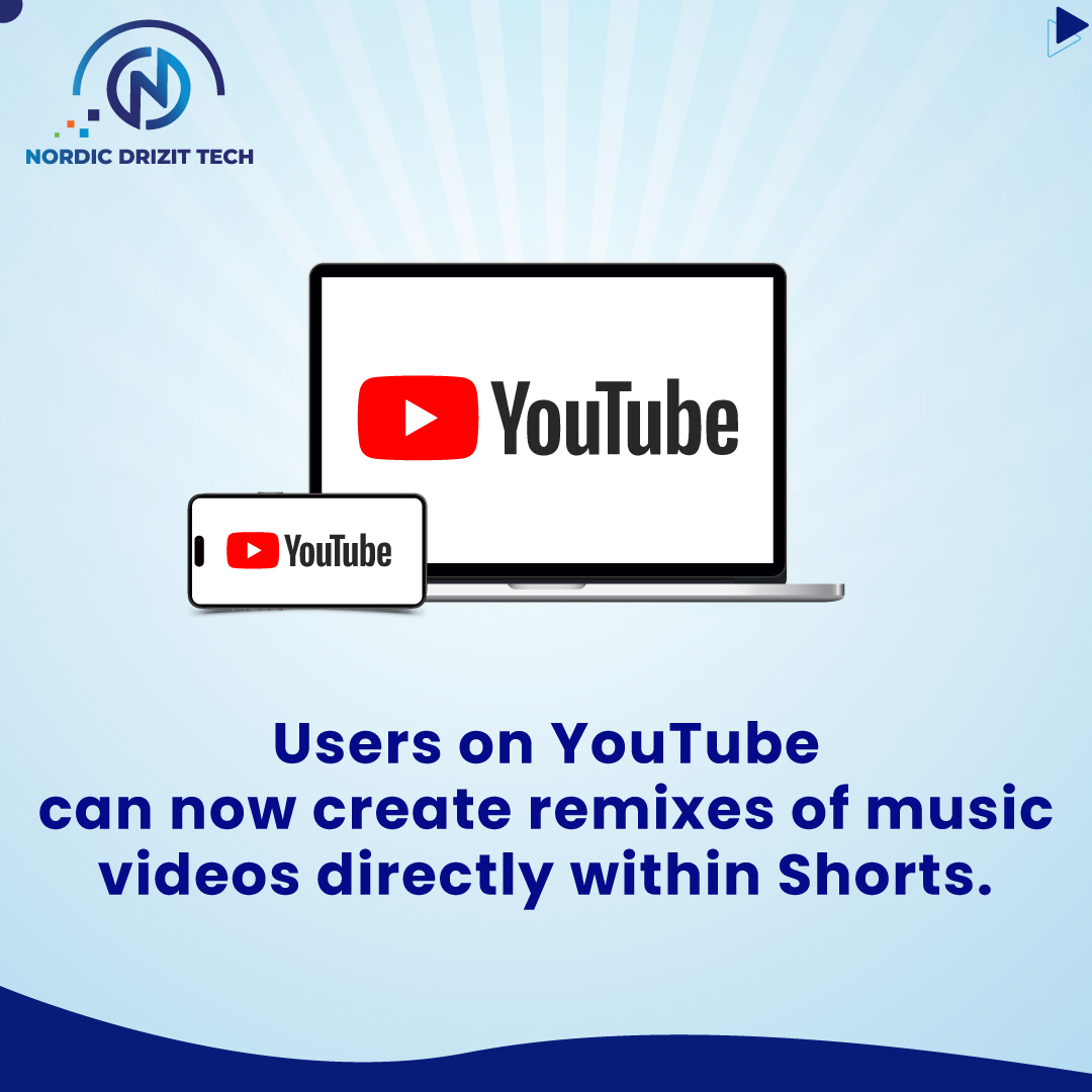 nordicdrizittc's tweet image. YouTube, the widely-used video-sharing platform, is introducing a &apos;Remix&apos; feature enabling creators to craft remixes of music videos by artists such as Beyonce and Maggie Rogers for their Shorts.
#nordicdrizittech #youtubeupdate #technews