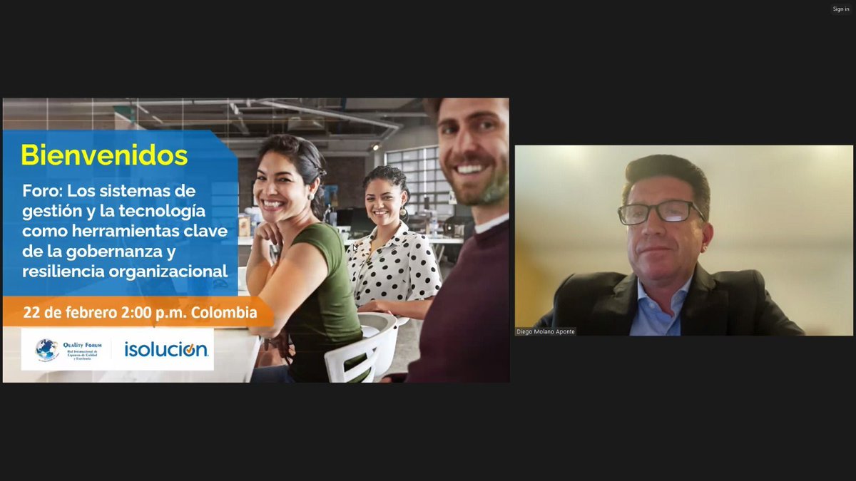 ISOLUCION's tweet image. Ayer realizamos gran foro de sistemas de gestión, #ciberseguridad, #Mipg y estándar #Iso9001 actualización. Gracias por tanta asistencia! @rvera2401 #Software @ISOLUCION @Diego_Molano @QualityForumOrg 300 personas conectadas. Con José Dominguez #Mexico buff.ly/3EpUUok