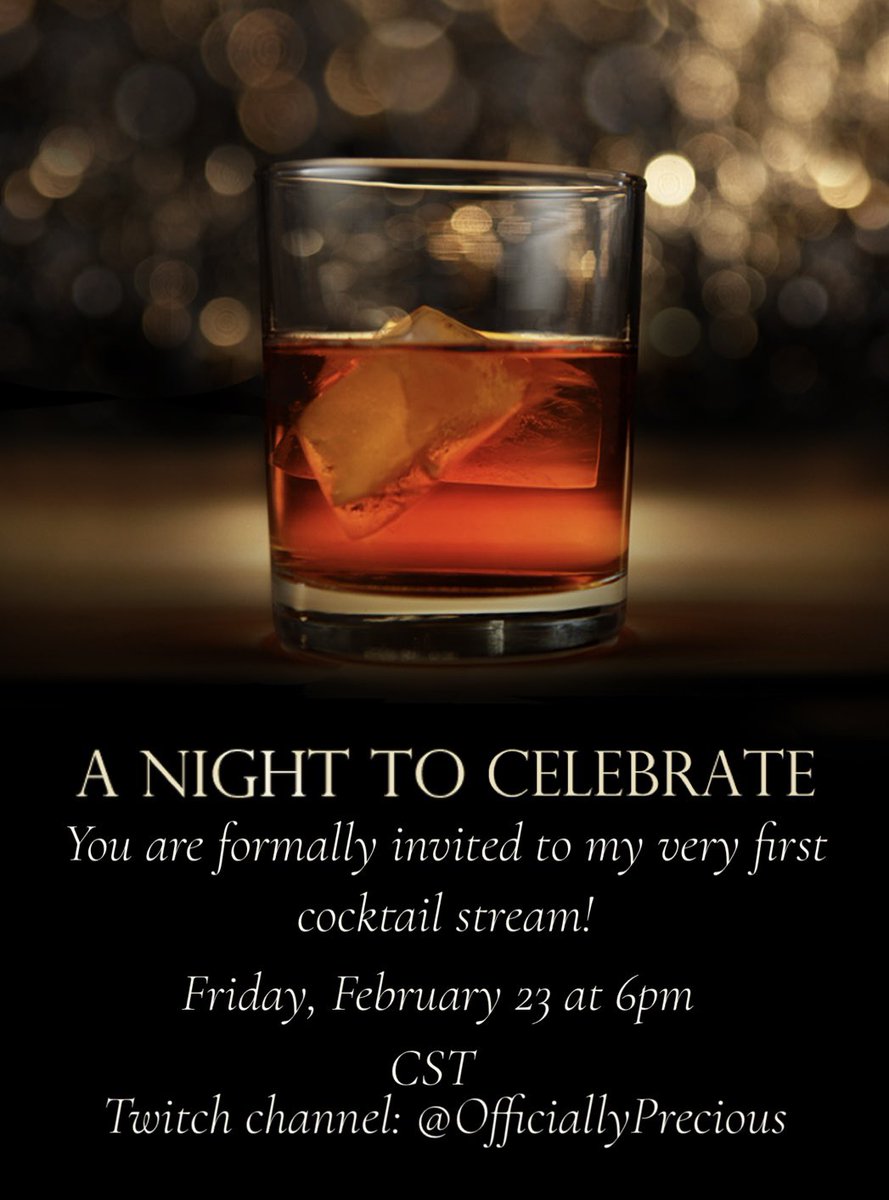 OkPreshh's tweet photo. TODAY IS THE DAY ππΌ
Excited to see yall later!
#twitch #cocktailstream https://t.co/oQd41ih9bP