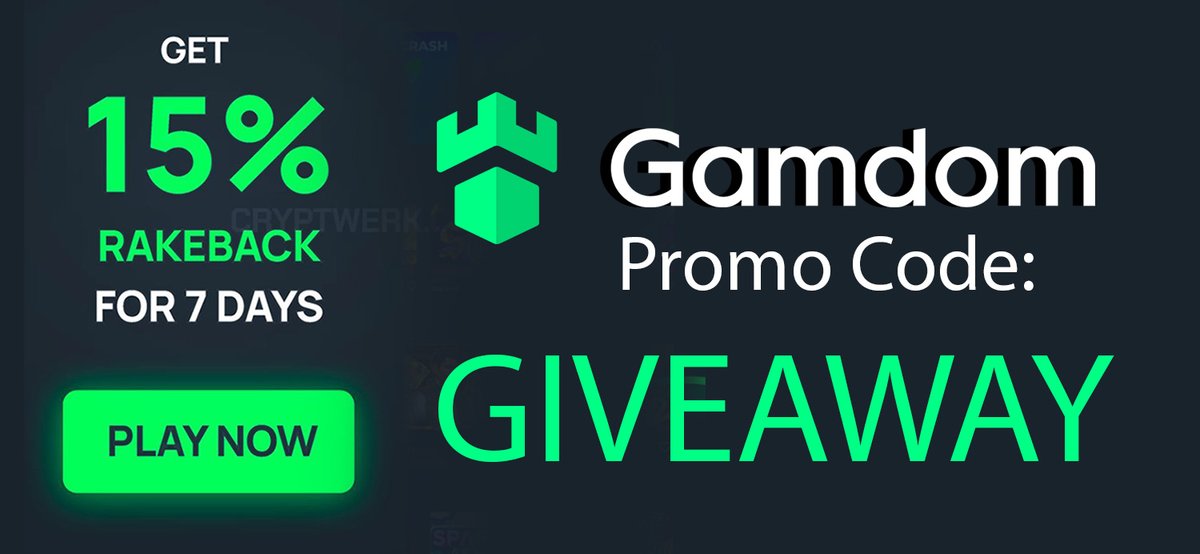 GamdomCode's tweet photo. the Most Valuable Promo Code for Gamdom is "GIVEAWAY". Use this Code and you can get 15% rakeback instantly. You can get up to 60% rakeback within 7 days after registration. Sign up with Gamdom via link below to receive up to 80,000 free coins. 👇👇
https://t.co/MlX11txzwP https://t.co/Y5uK4ZyTI8