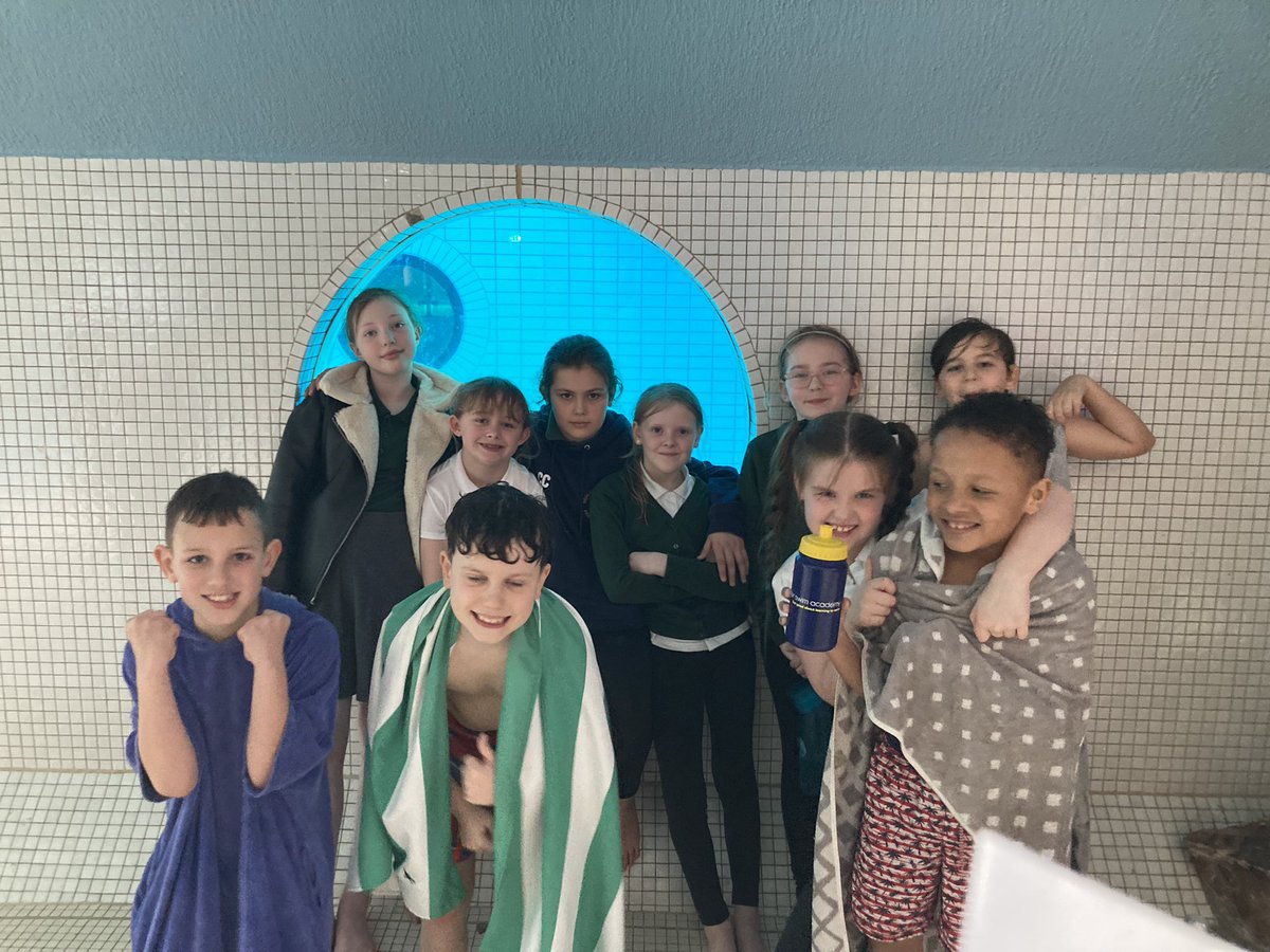 SpringwoodPE's tweet photo. Super morning at Barnsley Metrodome for the Year 4/5 Aquafest. Huge well done to #teamspringwood and to @SgoHorizon for another brilliant event. We managed to finish first and have qualified for the South Yorkshire Finals which take place later in the year #springwoodpe https://t.co/PToXW95AYU