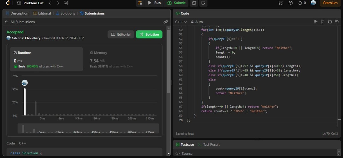 AshuJatt6's tweet image. #75daysofcodechallenge   
-Day 64/75
LeetCode Problem Name:
1. Mummy Moves to Equal Array Element ll.
2. Can I Win.
3. Unique Substrings in Wraparound String.
4. Validate IP address.
Britain
#WPL2024
सेवा आयोग