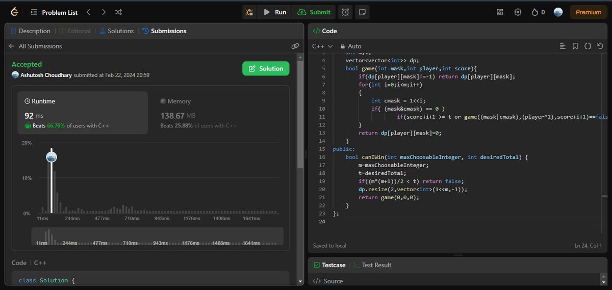 AshuJatt6's tweet image. #75daysofcodechallenge   
-Day 64/75
LeetCode Problem Name:
1. Mummy Moves to Equal Array Element ll.
2. Can I Win.
3. Unique Substrings in Wraparound String.
4. Validate IP address.
Britain
#WPL2024
सेवा आयोग