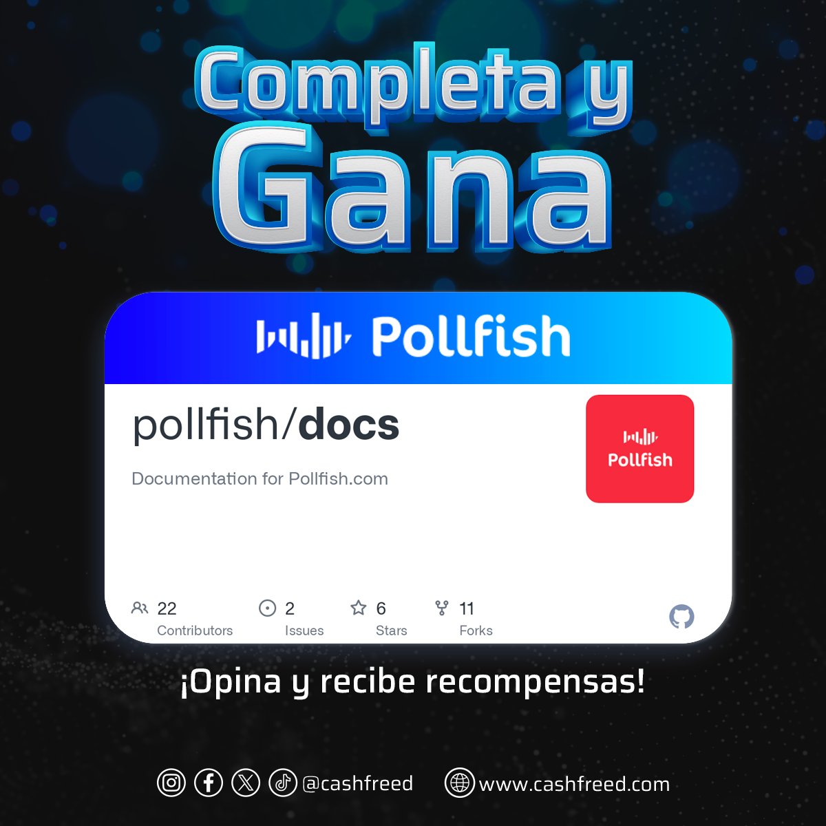 📊 ¡Descubre Pollfish en Cashfreed y convierte tus opiniones en recompensas! 💵 Rellena encuestas y gana dinero desde la comodidad de tu hogar con Cashfreed 🚀
cashfreed.com/dinero-con-enc…

#Cashfreed #GanarDinero #EncuestasPagadas #Pollfish
