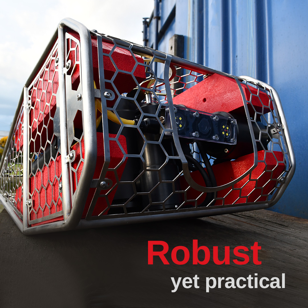 mariscope's tweet photo. Robust yet practical. PeeWee is extremely robust thanks to its structural chassis which is made of AISI 316L stainless steel, hand welded and crystal blasted. #mariscope https://t.co/zW5IXduuDj