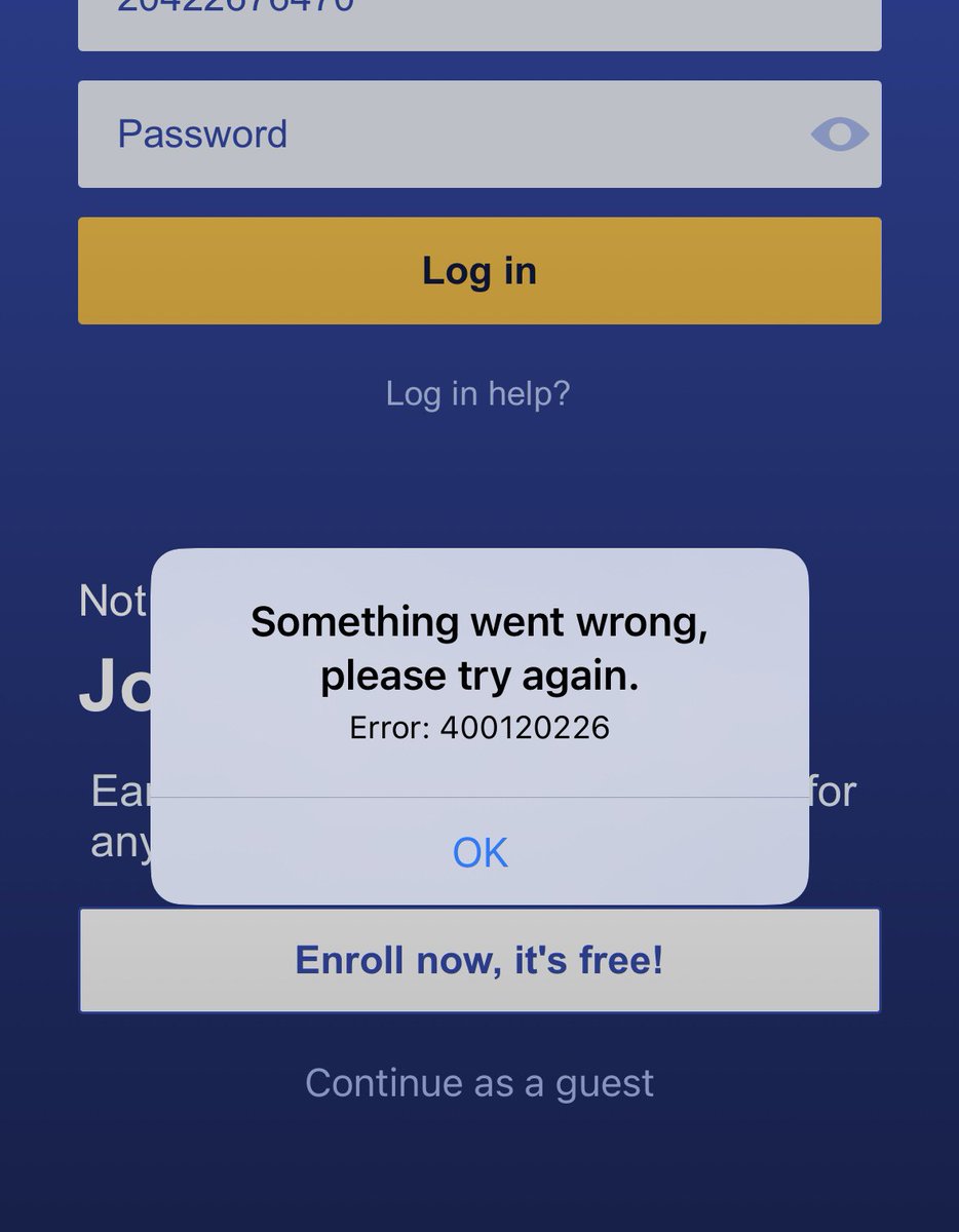 nataliebelva's tweet photo. @SouthwestAir something going on w/ the app or site? Login isn’t working https://t.co/0xUSxcfSi0
