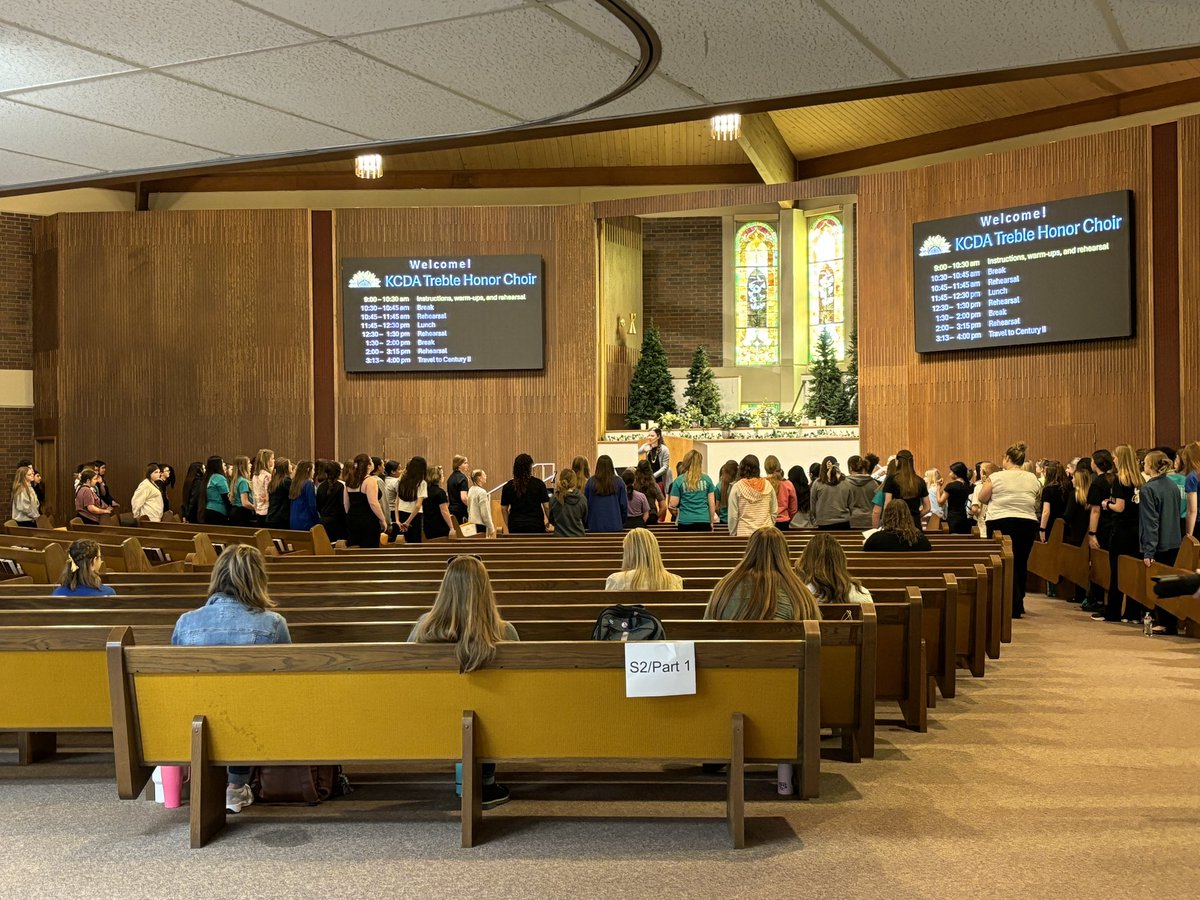 State KMEA and KCDA Middle Level Choirs are hard at work in Wichita  today! So excited for our Indian Woods All State choir singers and for their concert tonight! <a href="/lwarren30/">Mrs. Warren</a> <a href="/LCteach_learn/">Lindsey Constance</a> <a href="/Bclaypool63/">Brandon Claypool</a> <a href="/theSMSD/">SM School District</a>