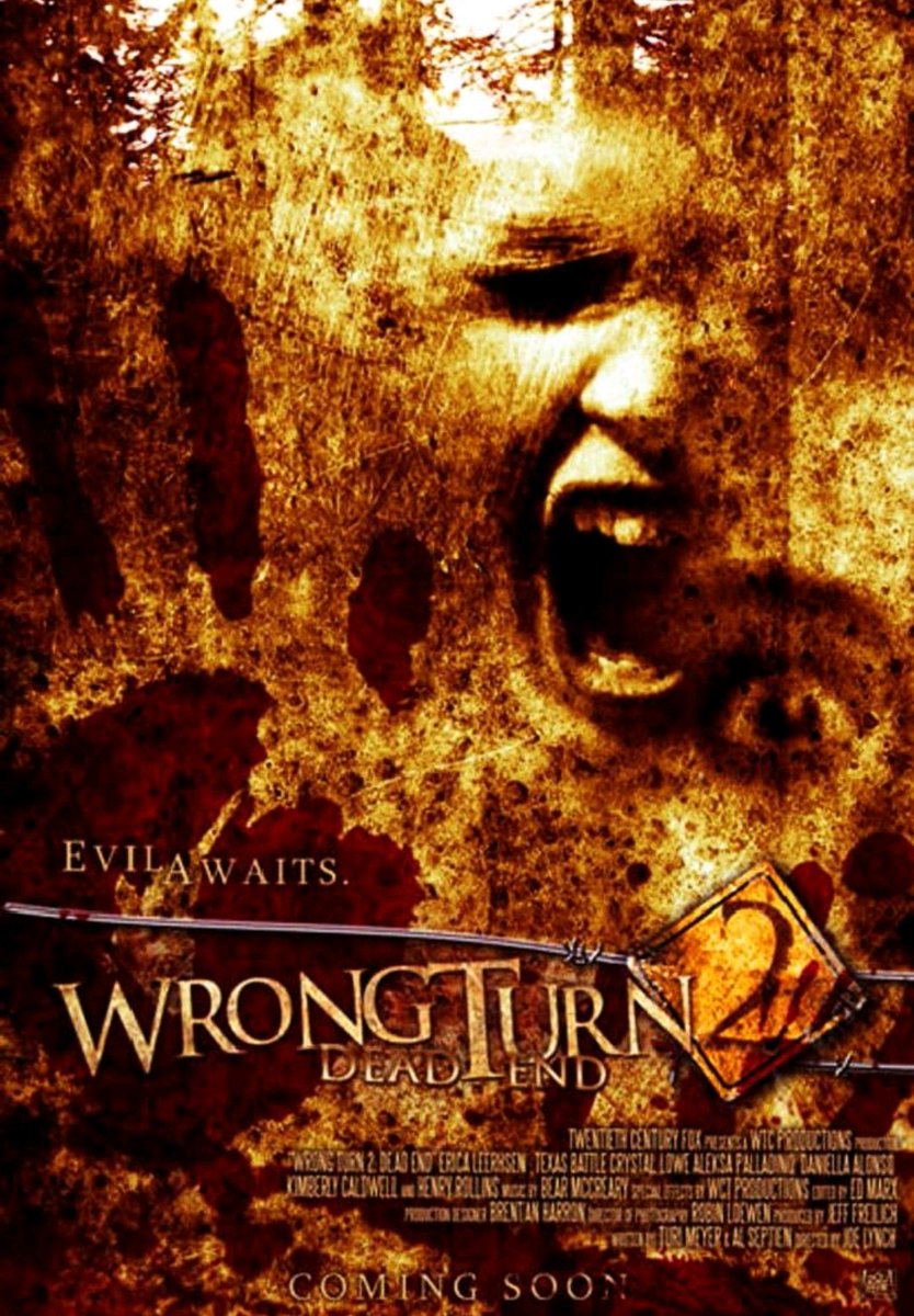 WelshWestwood's tweet photo. #NowWatching
Wrong Turn 2: Dead End (2007)
A group of reality show contestants find themselves fighting for their survival against a family of hideously deformed inbred cannibals who plan to ruthlessly butcher them all.
#WrongTurn2DeadEnd #WrongTurnSeries #WrongTurnFranchise https://t.co/2zO3rMvxyL