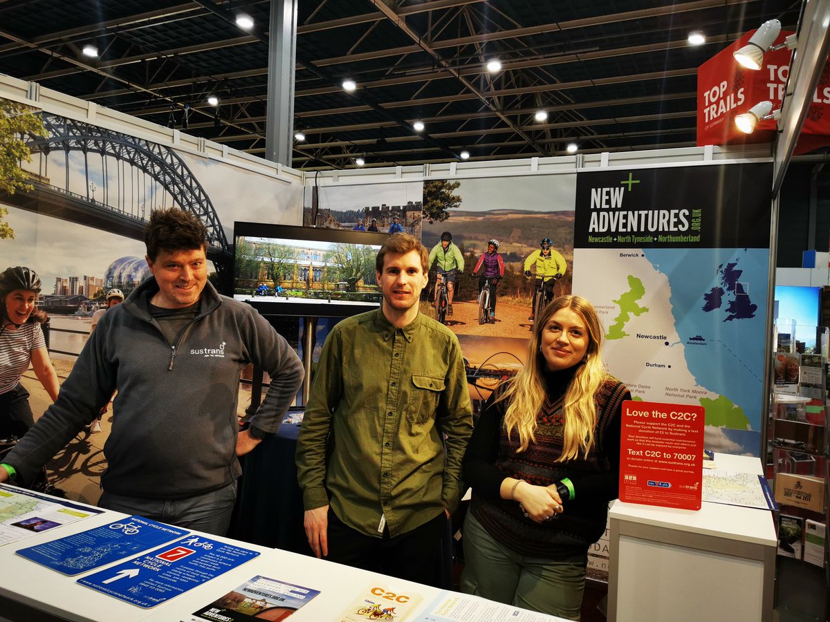 A busy first day done at @fenwbeurs at @jaarbeurs alongside @NGinitiative and @VisitNland. Lots of interest in walking and cycling holidays in the North East 👣🚲