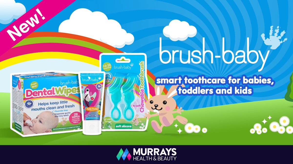 🎉 Exciting news from Murray's Health and Beauty! Introducing our latest addition to the oral care family: Brush Baby! 👶🦷 Dedicated to making dental care fun and effective for kids, because healthy smiles start young! #BrushBaby #UKPharmacy #IndependentPharmacy #LocalPharmacy