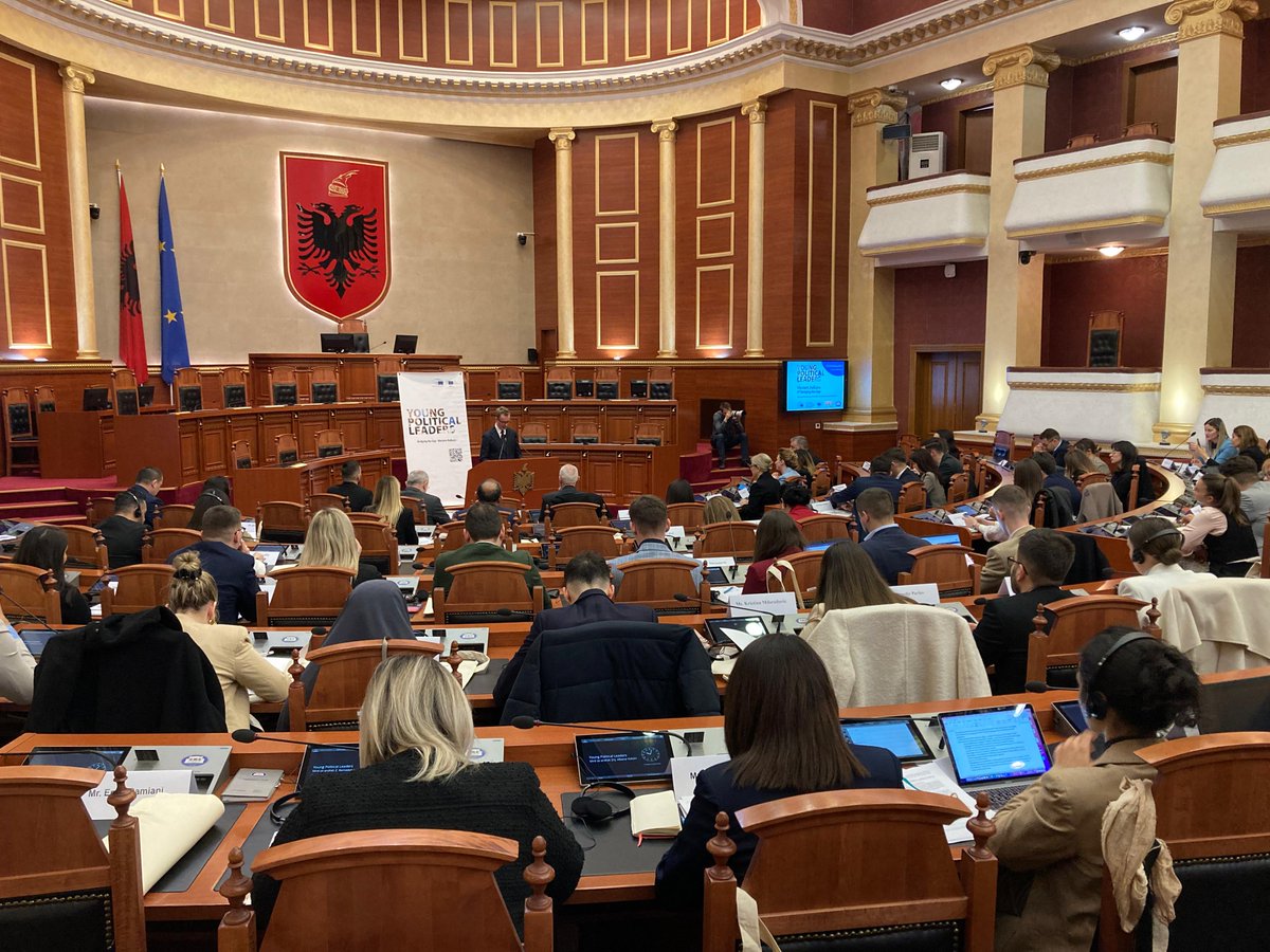 Young Political Leaders from the Western Balkans gather today and tomorrow in Tirana, Albania, to discuss about the role of youth in the EU accession process; disinformation; green and digital transition and regional cooperation.