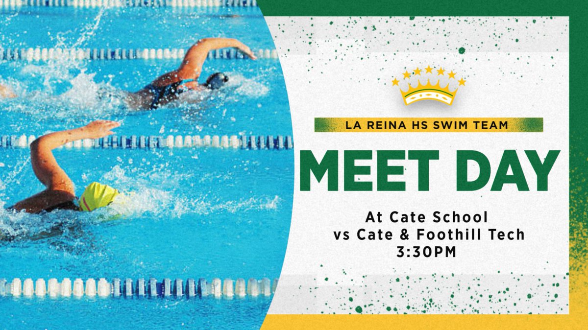 Swim has their opening meet today at Cate!  Good Luck Girls, and shout out to Coach Tricia Orness who is in her tenth year directing the swim program -- Tricia has inspired and positively impacted so many La Reina Girls.  <a href="/vcspreps/">VCS Preps</a> <a href="/TheAcornSports/">Acorn Sports</a>