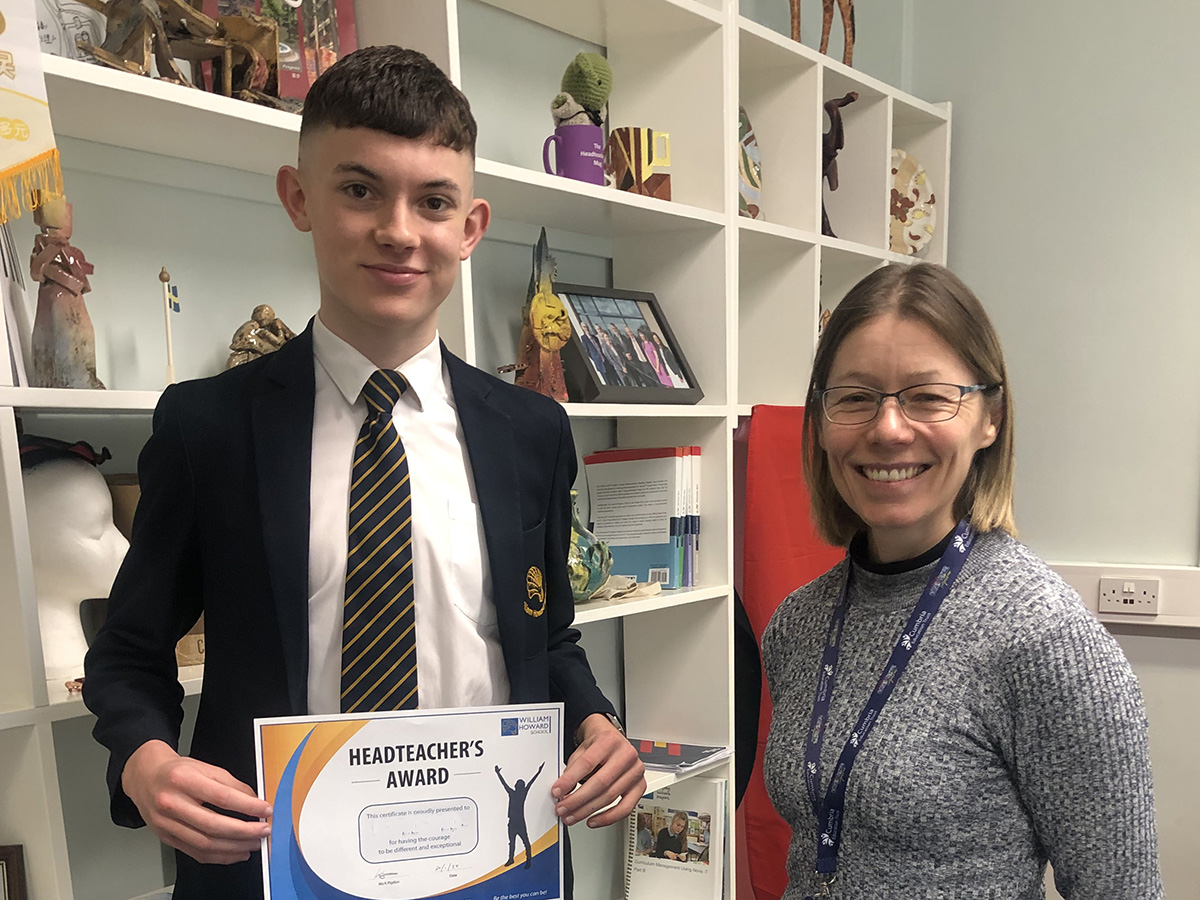 🏆Y10 student Shaun recieved this week's Headteacher's Award. 
💪He consistently works hard, excelling academically &amp; displays high levels of responsibility for his learning. 
⚽️On top of this, he completes a gruelling training schedule each week for <a href="/officialcufc/">Carlisle United</a> Academy Team.