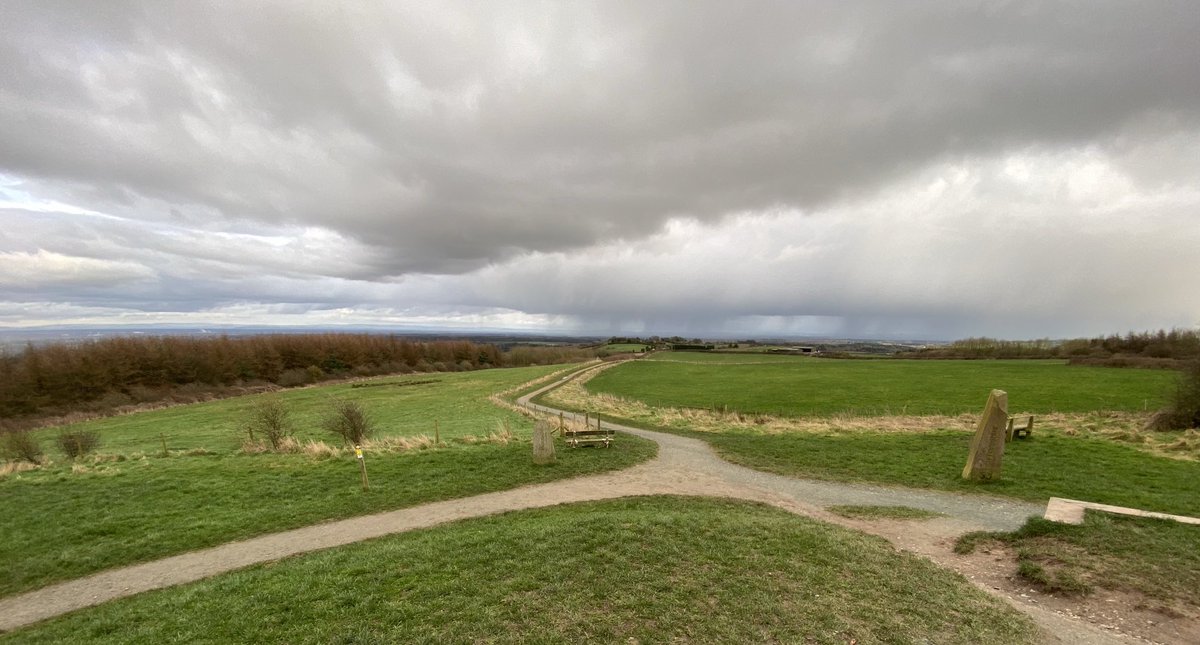 hughgreenauthor's tweet photo. #Eddisbury Hill in the distance - viewed from Old Pale Hill # Cheshire - featured in โThe Darkening Skyโ - the first Dr Power #mystery https://t.co/dGo7gOJbg5 https://t.co/gYIMFIW6Rx