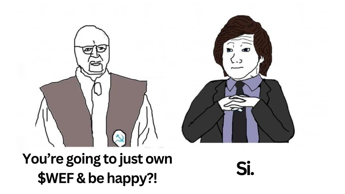 Klaus Schwab might want you to own nothing and eat bugs... 

But $WEF members will own everything by 2030!

The <a href="/wefsolana/">World Economic Forum (Parody) | $WEF</a> AI Trading Bot is coming soon...

All token &amp; NFT holders will receive rev share 💸

t.me/WEFonSOL