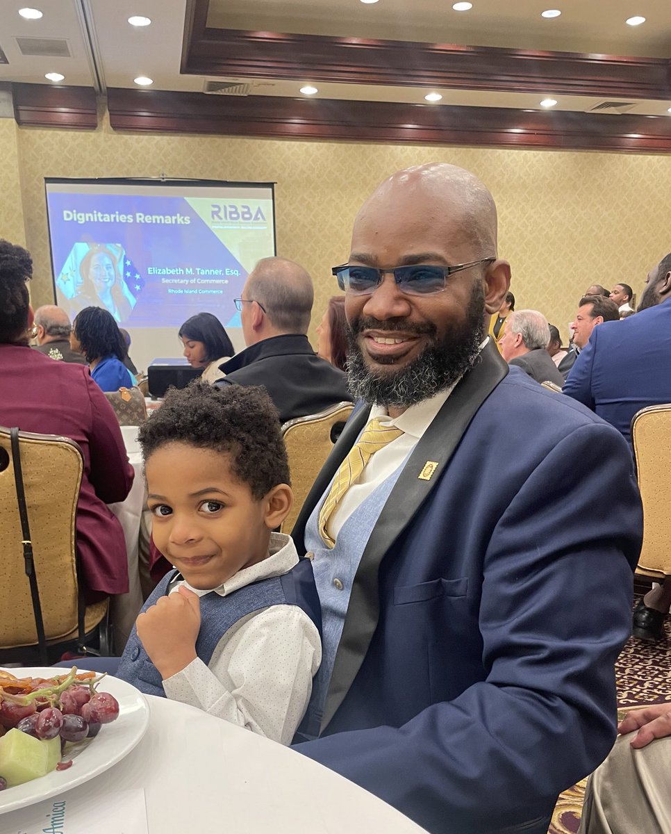PaigeCParks's tweet photo. Policies for children & families should always be a part of economic strategy. There is no prosperity for our state without investments in kids. 4 year old Ari & Noah agree! These future business leaders & policy makers remind us of that today @RIBBABIZ legislative breakfast. ๐ฅฐ https://t.co/3gsJ5Xmix3