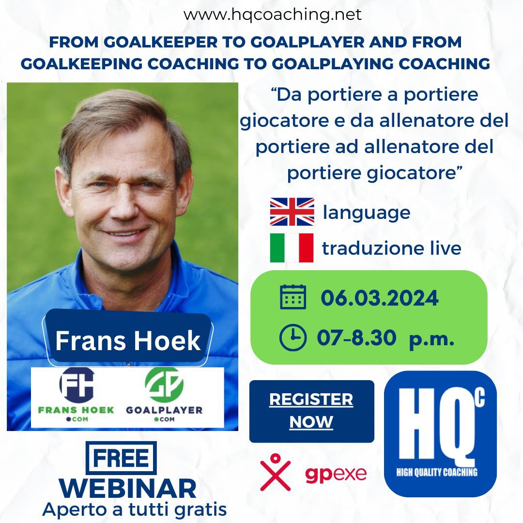 Great live event with one of the best coaches and teachers in the football world .
Grande evento live con uno dei migliori allenatori e insegnanti di calcio al mondo.
<a href="/goalplayer_com/">Goalplayer_com</a> 

hqcoaching.net/iscrizione-web…
