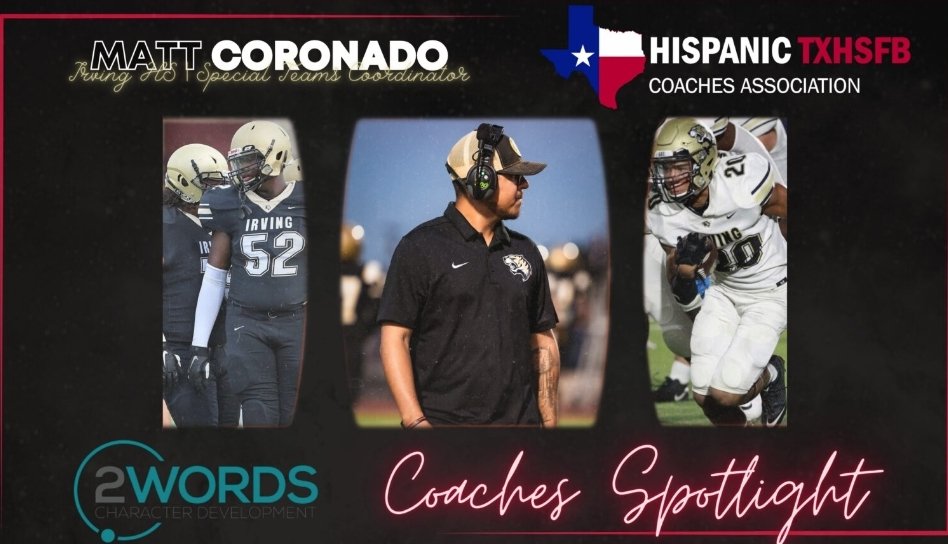 Honored to be featured as this Week's Hispanic TXHSFBCA coach of the week! @HispanicTXHSFB @_IHSTigerFtball @_BNick @IrvingISD @IISDAthletics @IrvingHigh @LadyTigerSoccer @THSCAcoaches hthsfbca.com/2024-weekly-sp…