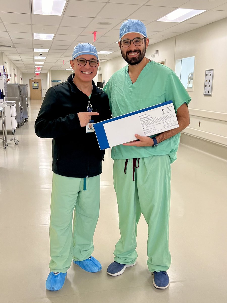 Congratulations Dr. Carlos Rivera Lopez (Uro Resident), for your first with the new Interstim System with SureScan MRI technology, guided by Dr. Ramphis Morales (Urologist)