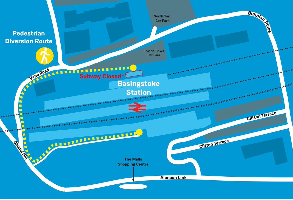 _ajg96's tweet photo. @SW_Help Can you confirm rear train station entrance will remain open at all times during planned Basingstoke subway works https://t.co/oVEg6mJLP8