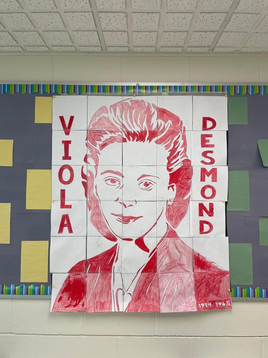 There has been lots of learning at Hilson about Black Excellence! Mrs. Barters class collaboratively created this art installation of a notable Canadian. The students and staff have been busy sharing their learning and thinking through Mrs. Barrett’s weekly missions. <a href="/OCDSB/">OCDSB</a>