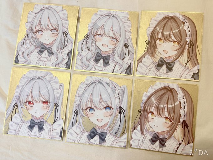 コミティアに持っていく原画6点できました🙌 