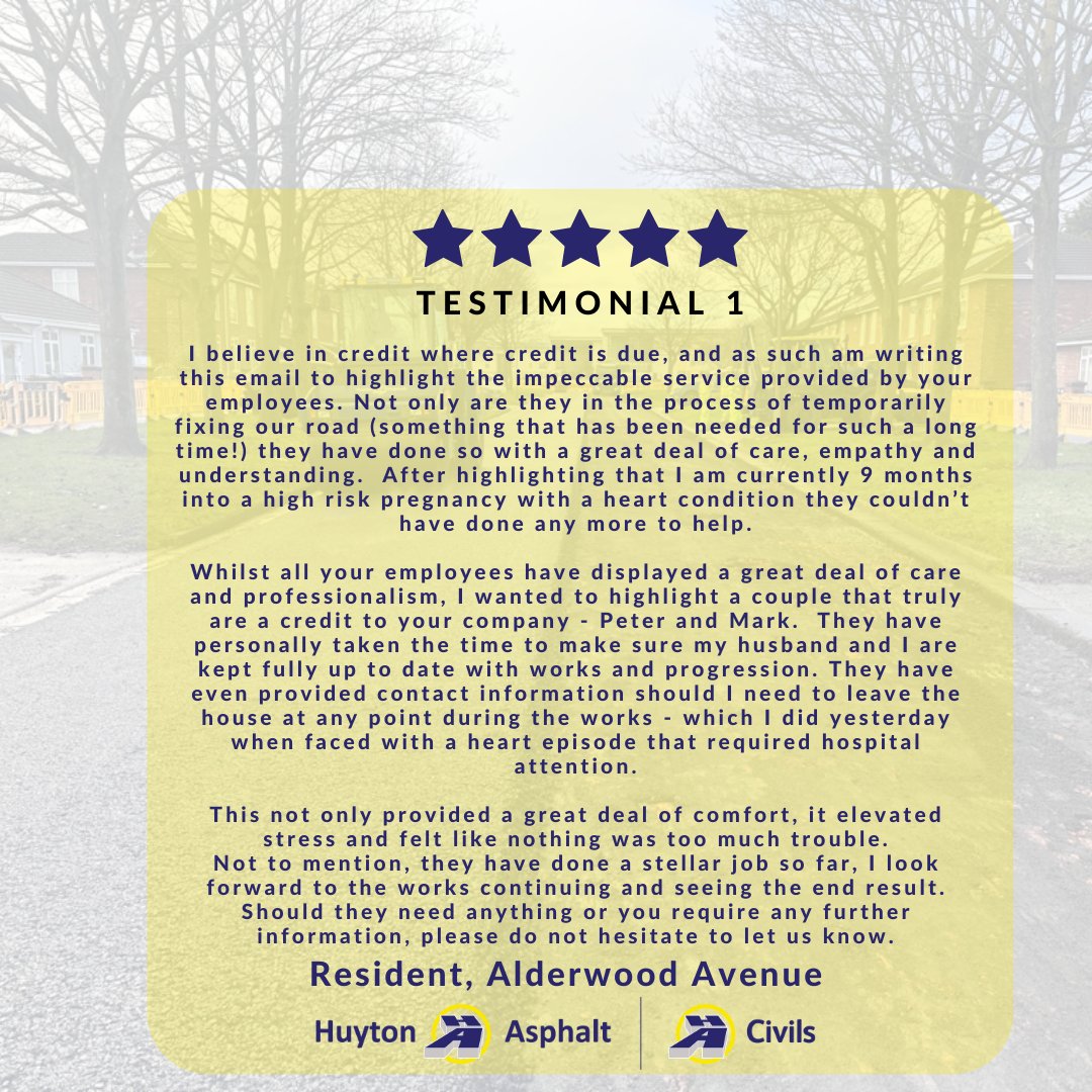 We are pleased to share some more recent feedback for a scheme we are currently working on in Speke for Liverpool City Council. We take great pride in what we do and always welcome such kind comments. #HAMeansMore @lpoolcouncil