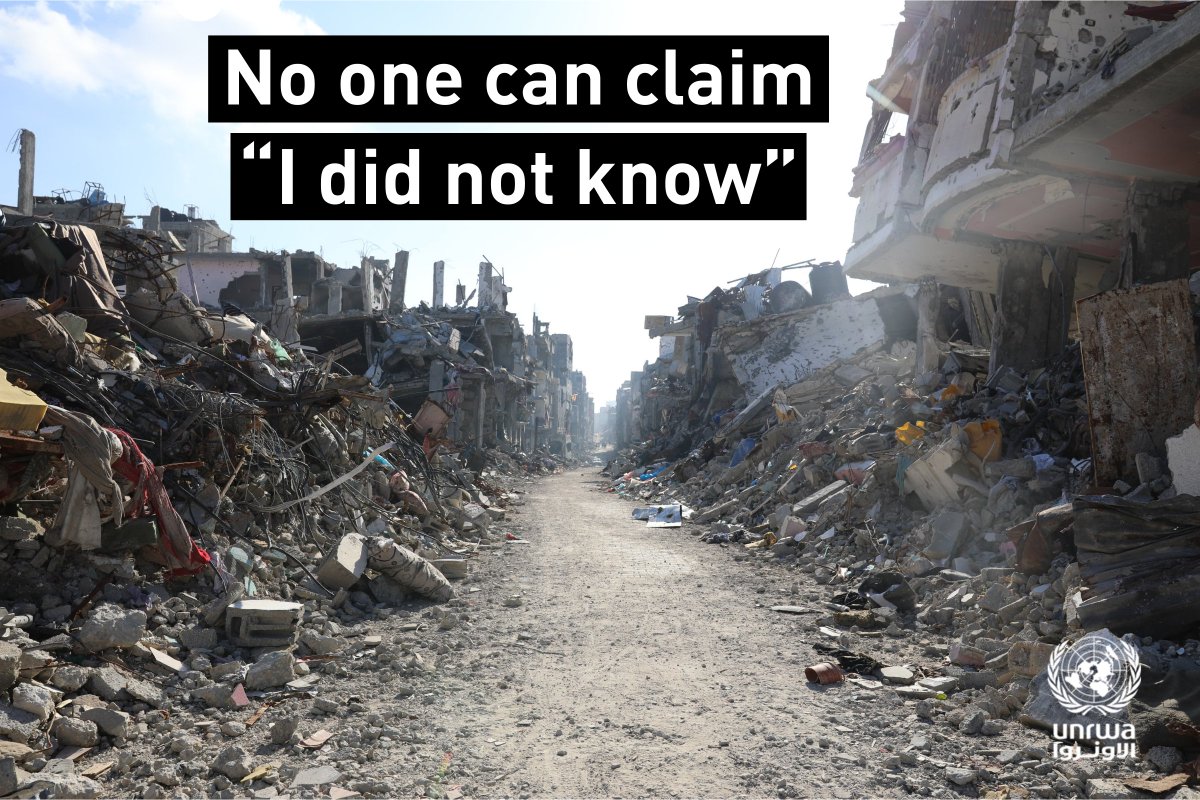 People in #Gaza are in extreme peril while the world watches on. No one can claim “I did not know” as the images, footage and voices of unspeakable suffering continue. We cannot turn a blind eye to this human tragedy any longer.